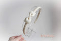 Cream pinch bow Alice headband