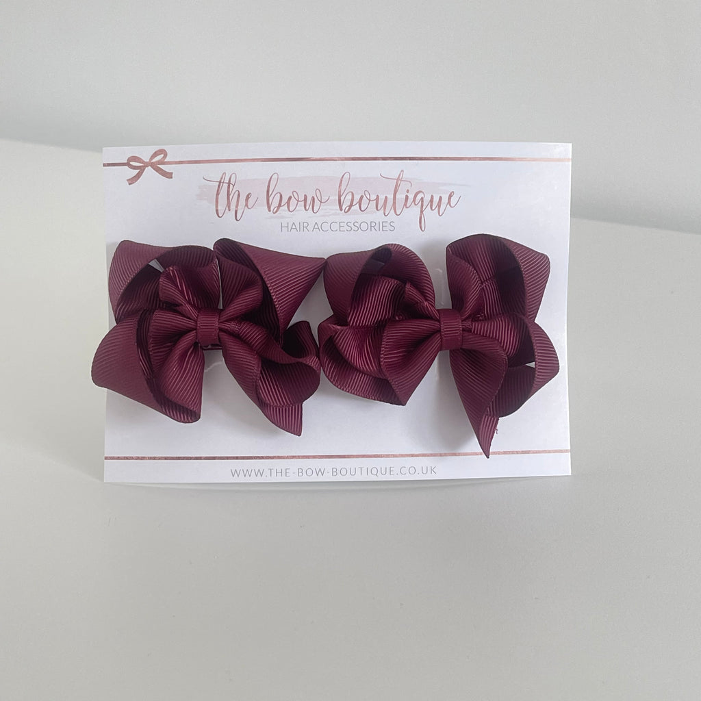 School collection ribbon bows | 12 colours | Clip or bobble