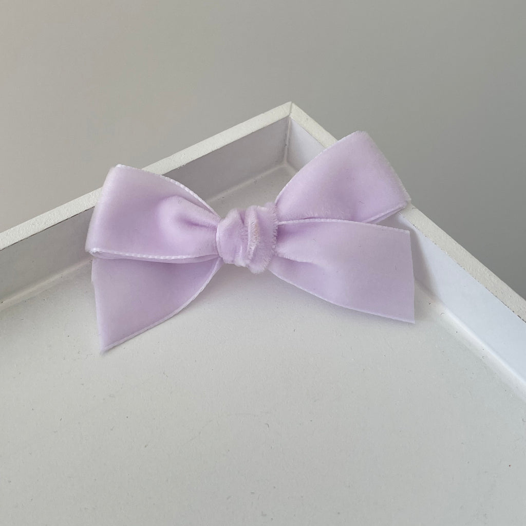 Velvet ribbon bows | 14 colours | Clip or headband