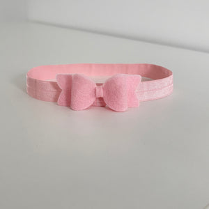 Small chunky felt bows (25 Colours)