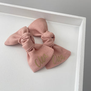 Linen knot bows - 10 Colours