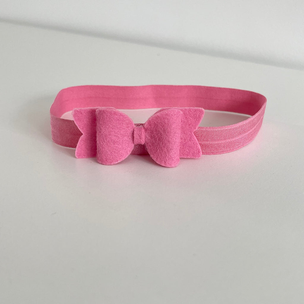 Small chunky felt bows | 25 Colours | Clip or headband