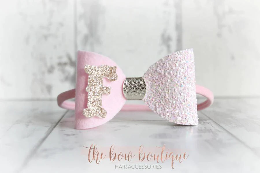 Personalised bows | 10 colours | Clip or headband