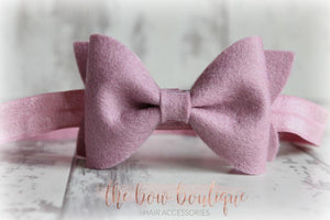 Large luxury felt bows (25 Colours)