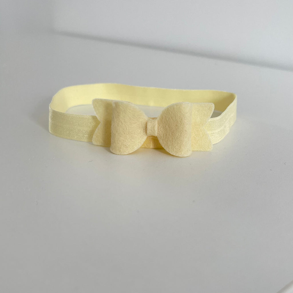 Small chunky felt bows | 25 Colours | Clip or headband