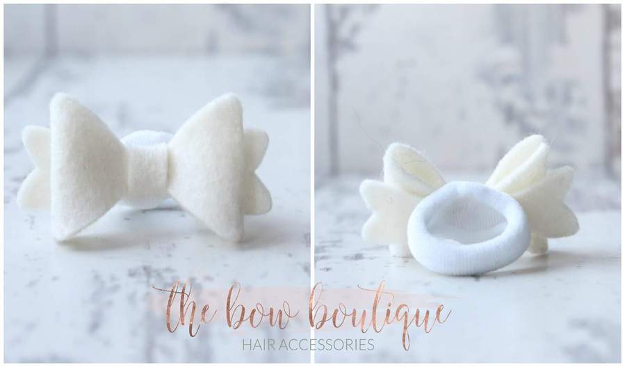 Medium baby felt bows | 25 Colours | Clip, headband or bobble