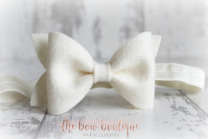 Large luxury felt bows (25 Colours)