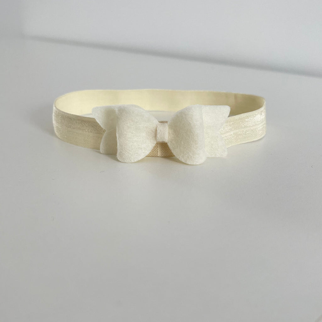 Small chunky felt bows | 25 Colours | Clip or headband