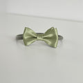 Olive satin bows | Clip or headband | Occasion