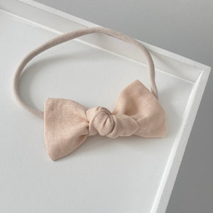 Linen knot bows - 10 Colours