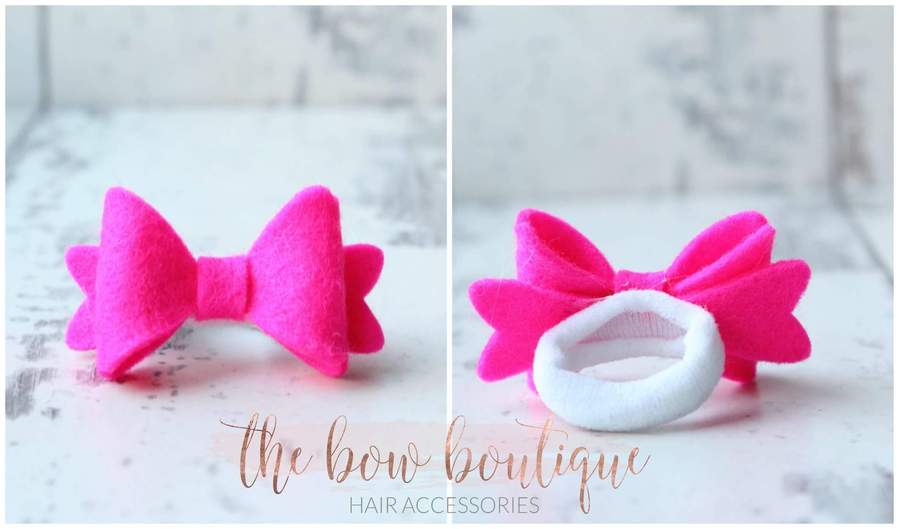 Medium baby felt bows | 25 Colours | Clip, headband or bobble