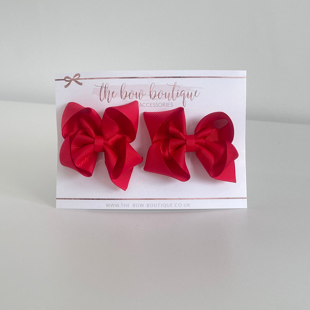 School collection ribbon bows | 12 colours | Clip or bobble