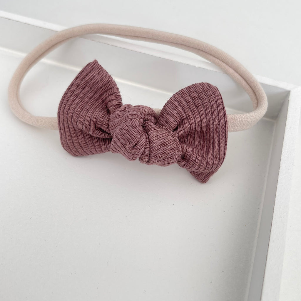 Jersey ribbed knot bows | 20 Colours