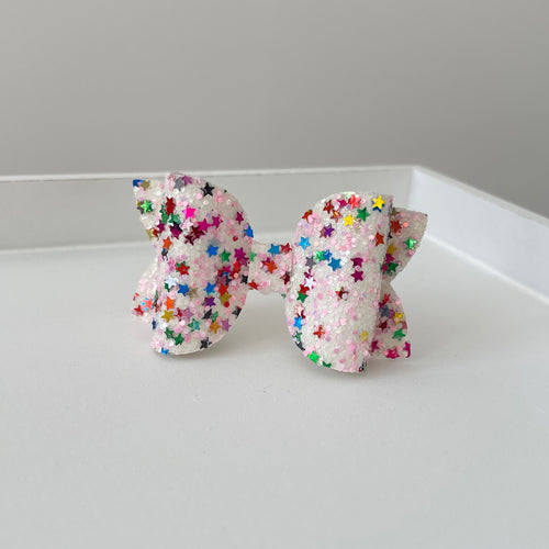 Birthday girl glitter bows | Clip or headband