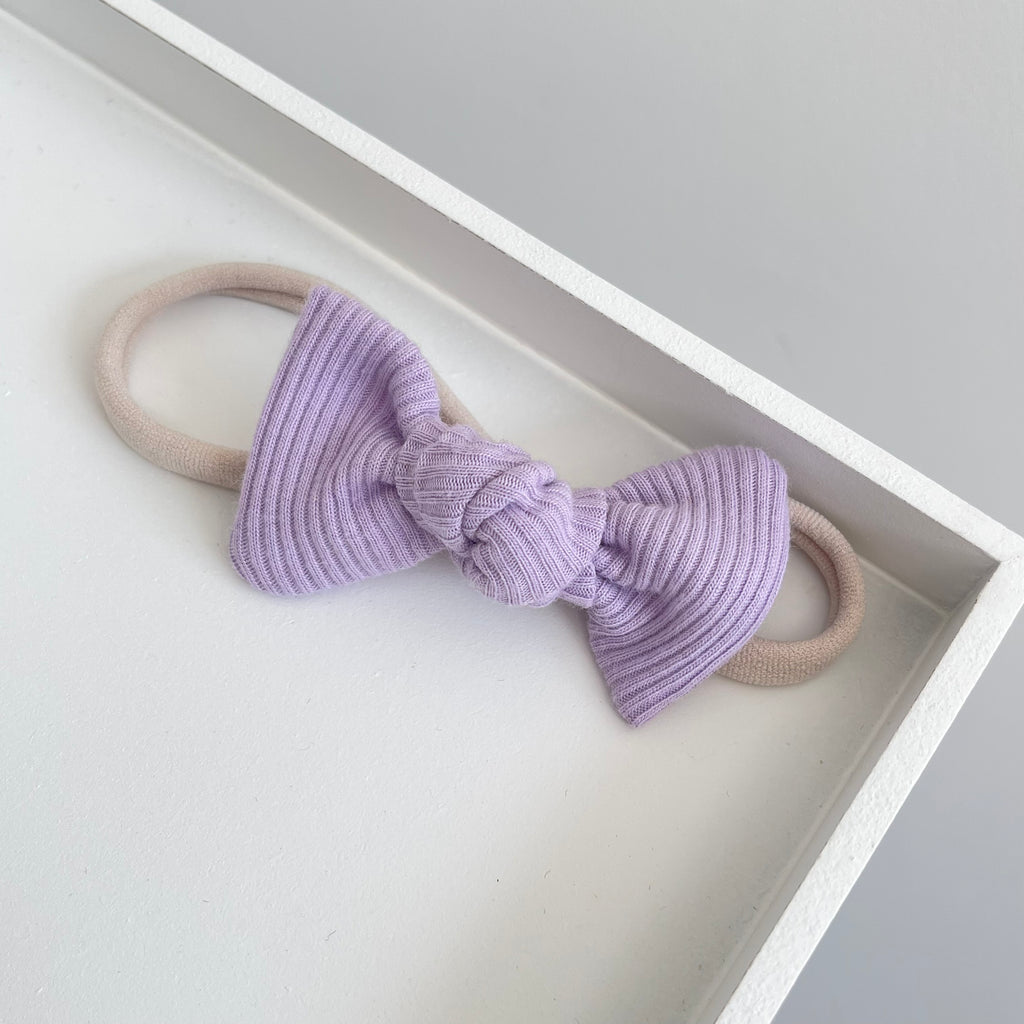 Jersey ribbed knot bows | 20 Colours