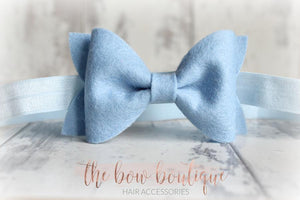 Large luxury felt bows (25 Colours)