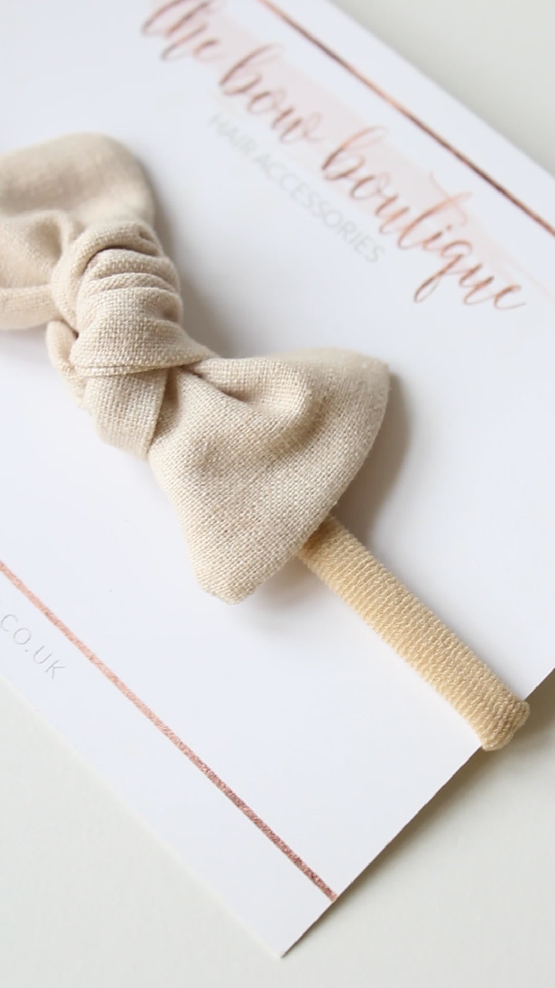 Linen knot bows | 10 Colours