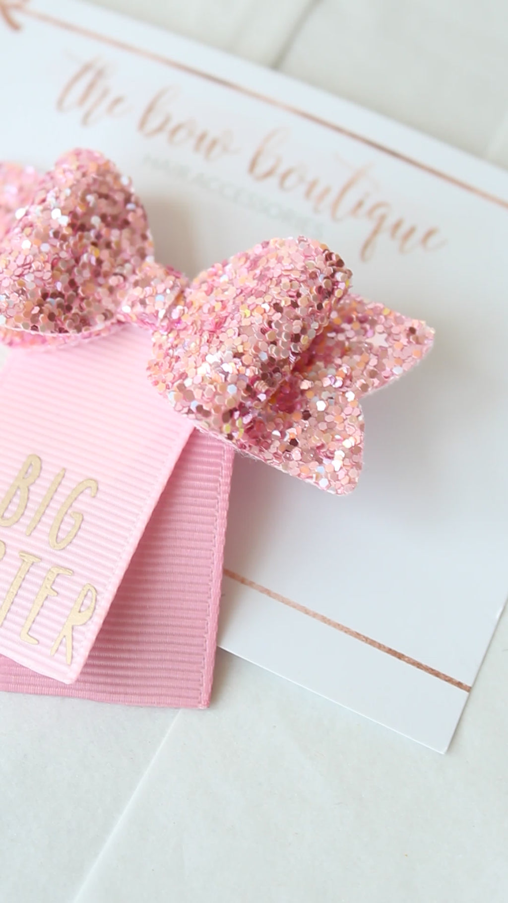 Big sister bows | Small chunky hair clip