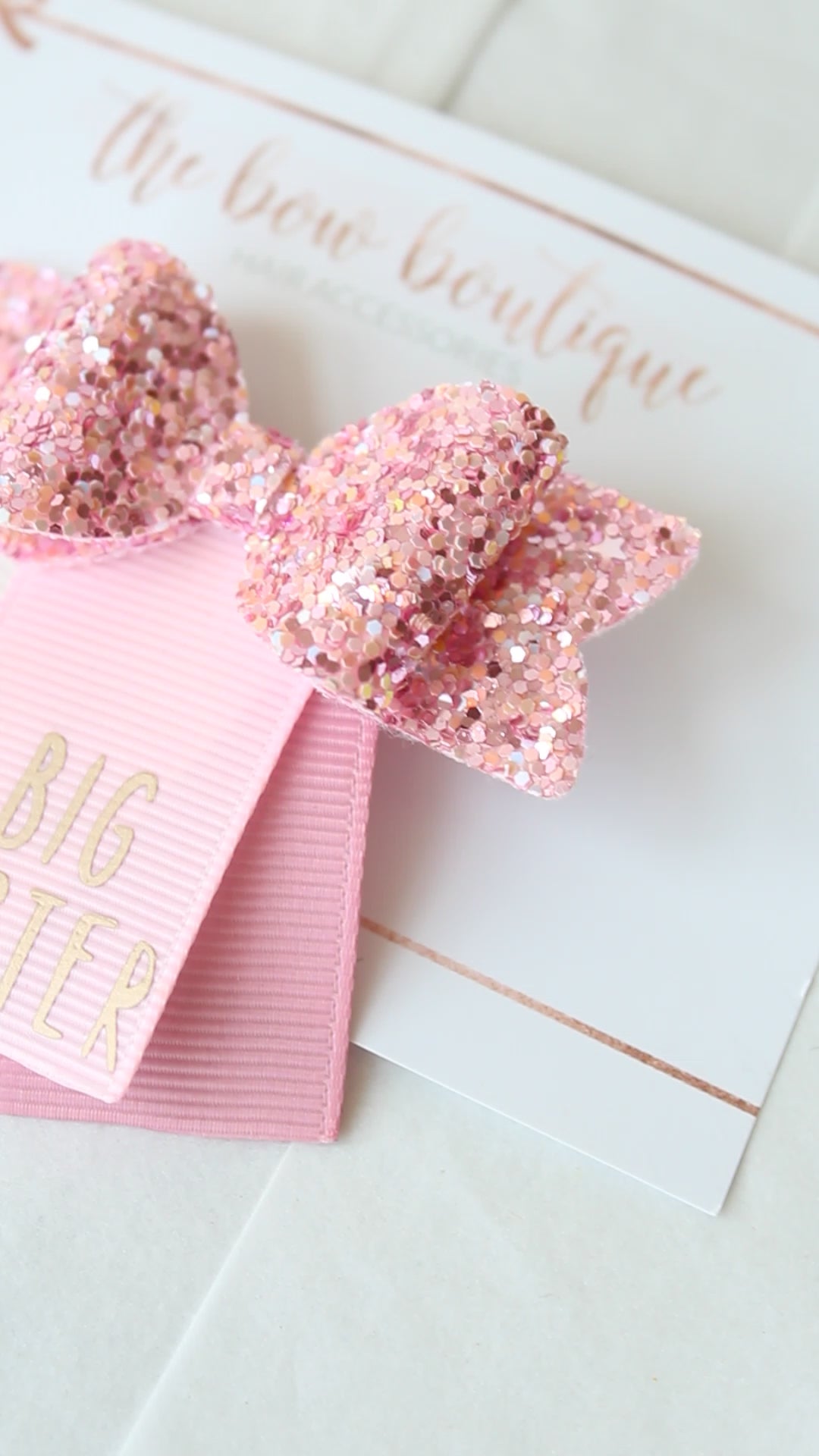 Big sister bows | Small chunky hair clip