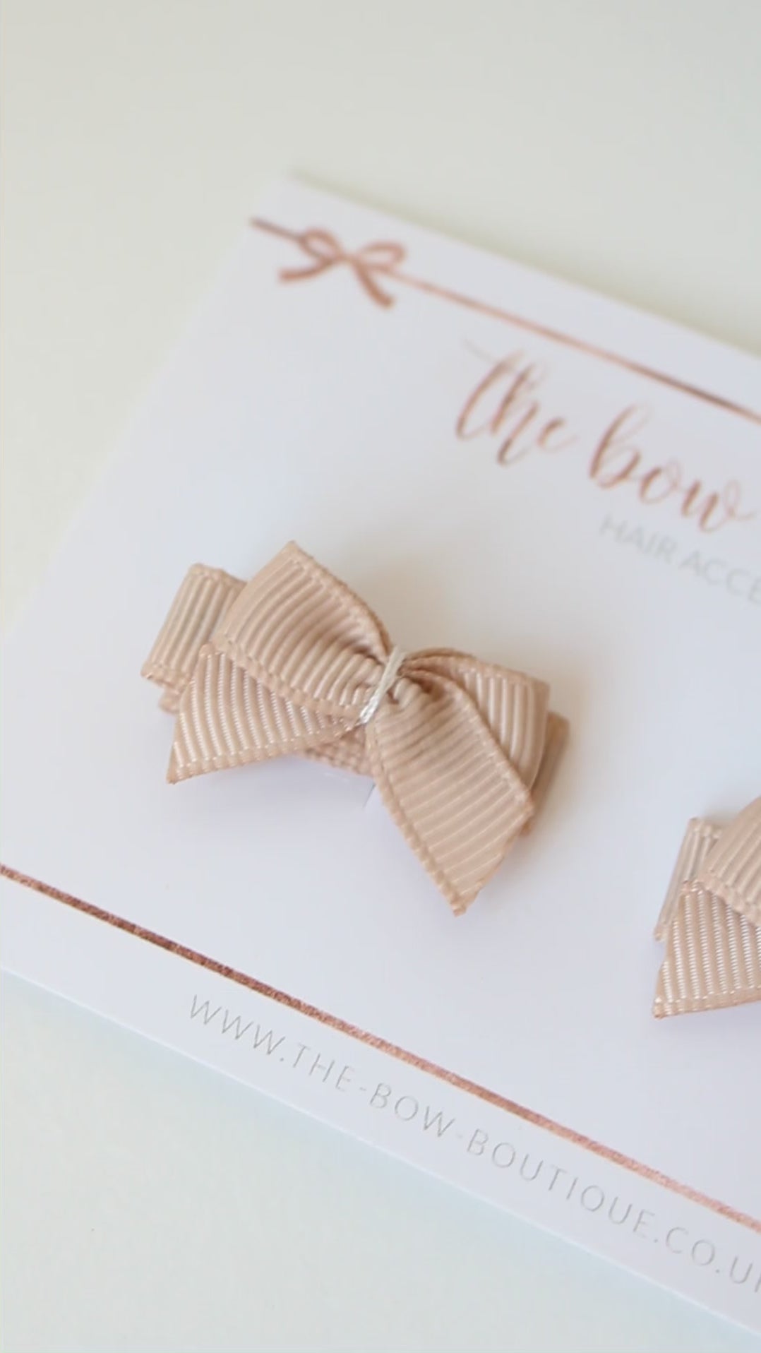 Darling petite pigtail sets | Beige | Clips or bobbles