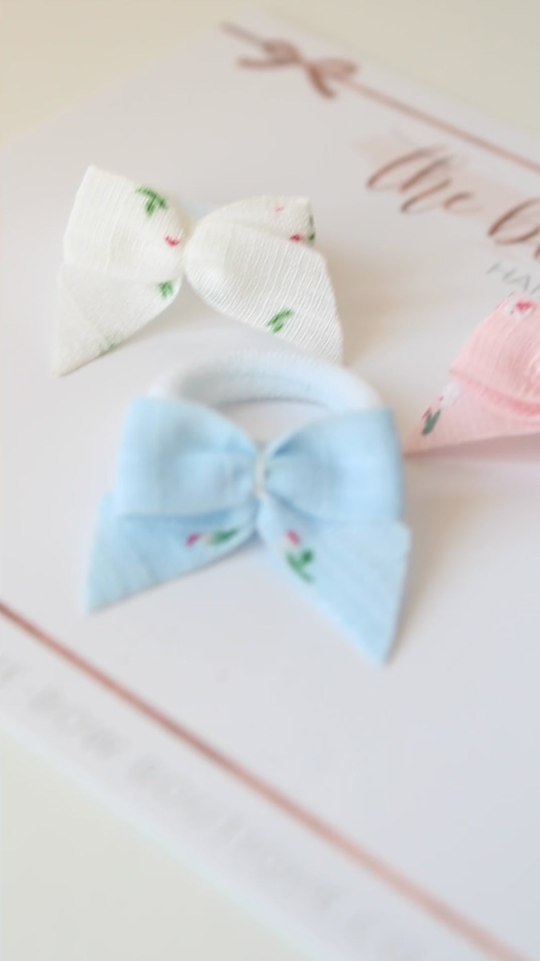 My first floral ribbon set