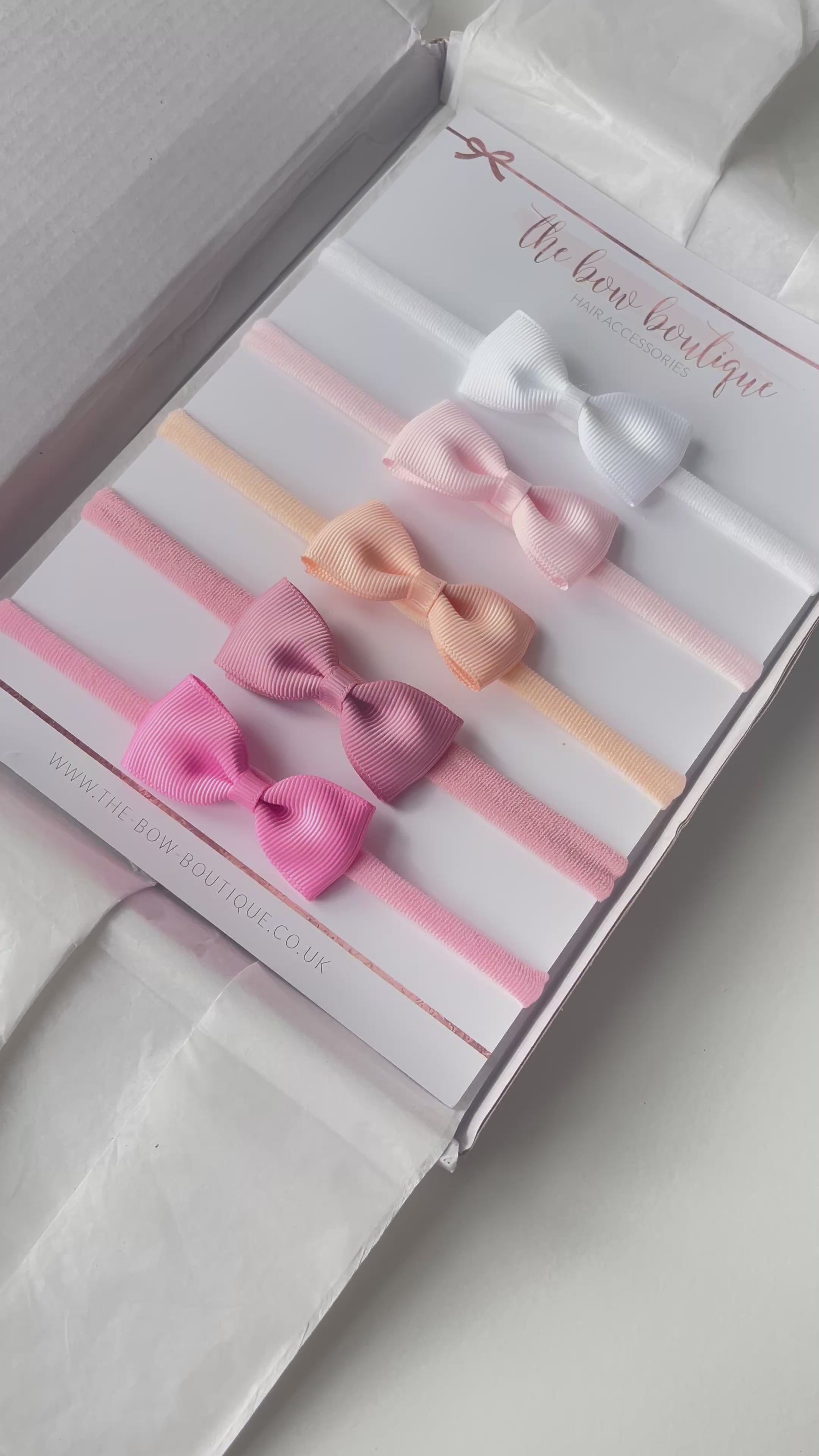 The new baby pinch bow headband set