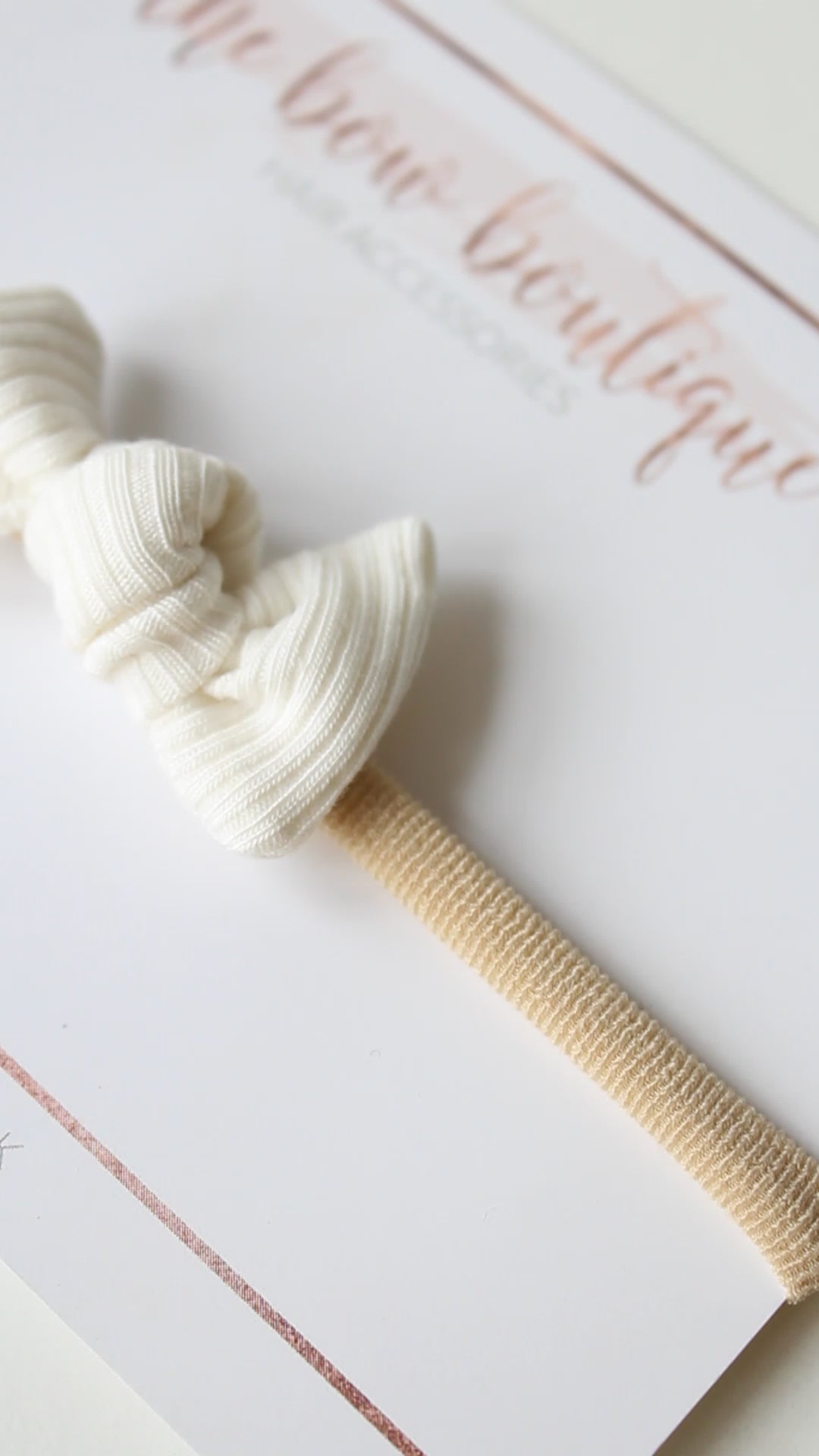 Petite jersey ribbed knot bows | 20 Colours