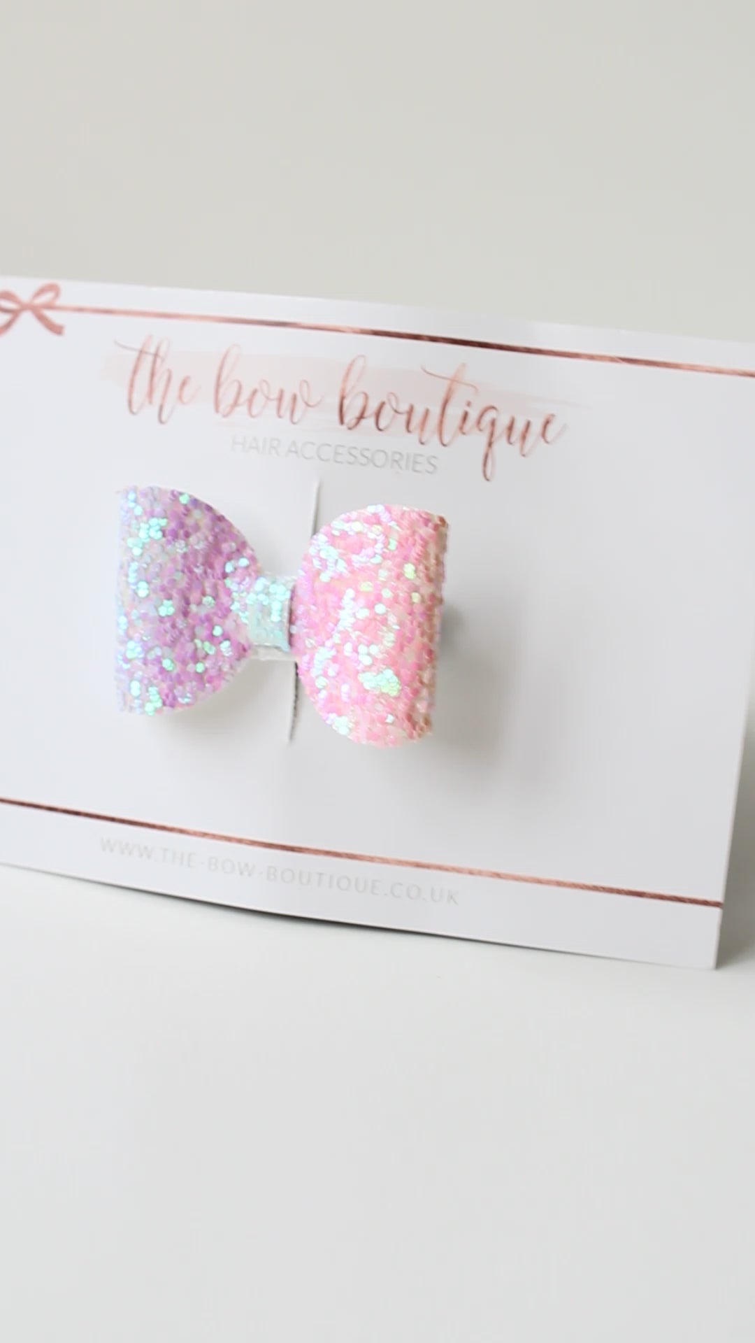 Mini glitter bows | 22 Colours | Clip or bobble
