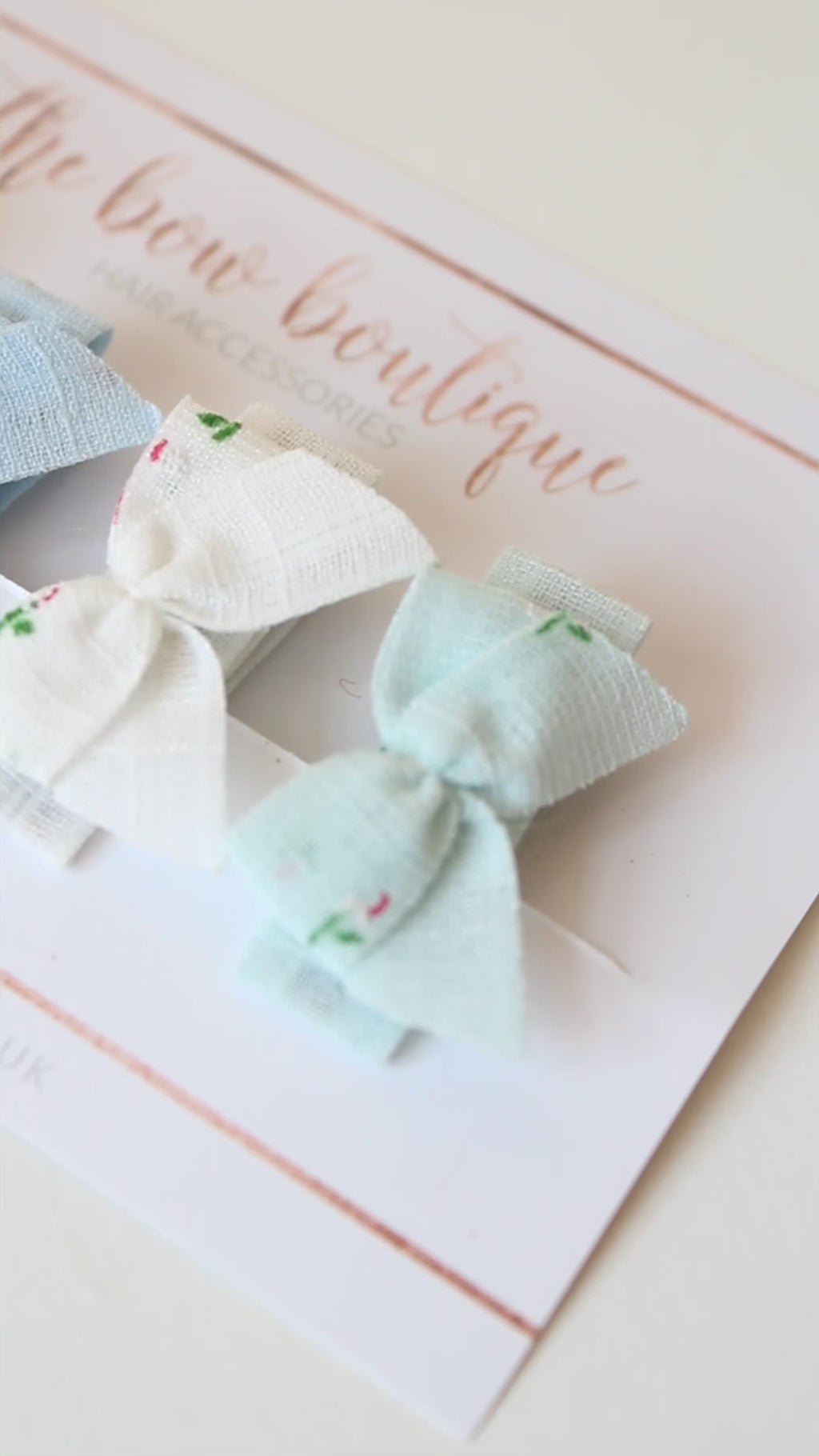 My first floral ribbon set