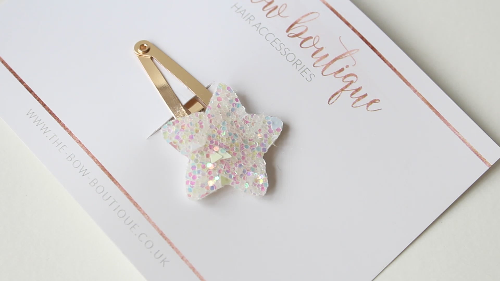 My first glitter star snappy clips | 21 Colours