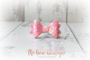 Medium baby glitter bows (25 Colours)