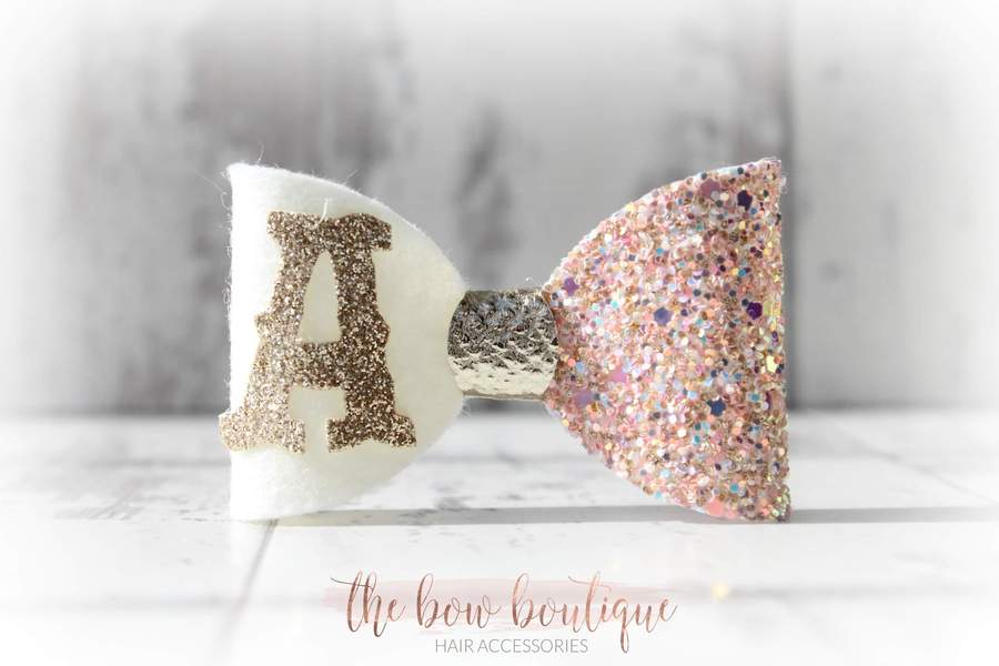Personalised bows | 10 colours | Clip or headband