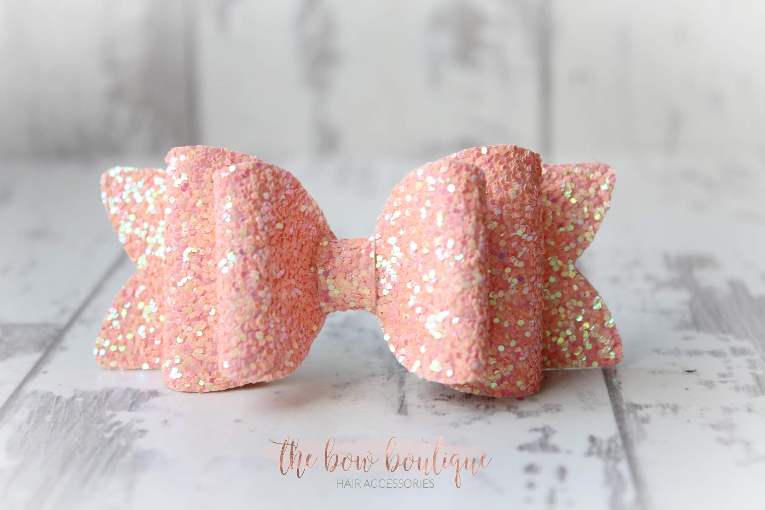 Chunky double glitter bows | 20 Colours | Clip or headband