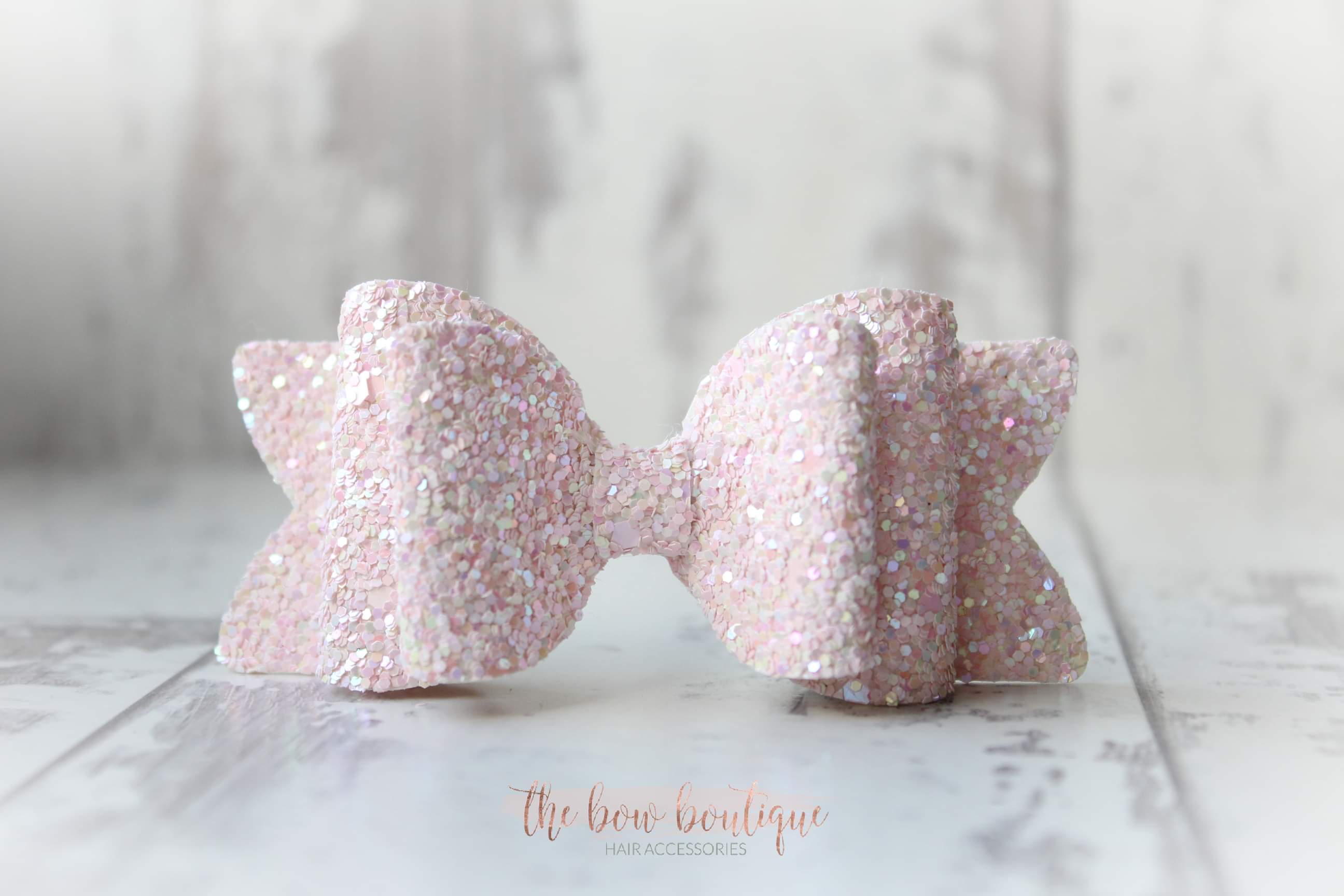 Chunky double glitter bows | 20 Colours | Clip or headband