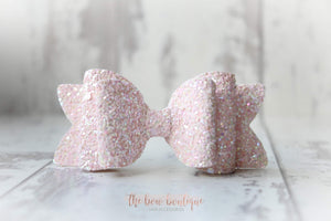 Chunky double glitter bows (25 Colours)