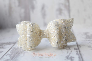 Chunky double glitter bows (25 Colours)
