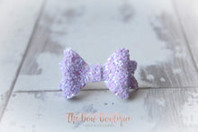 Load image into Gallery viewer, Medium baby glitter bows (25 Colours)