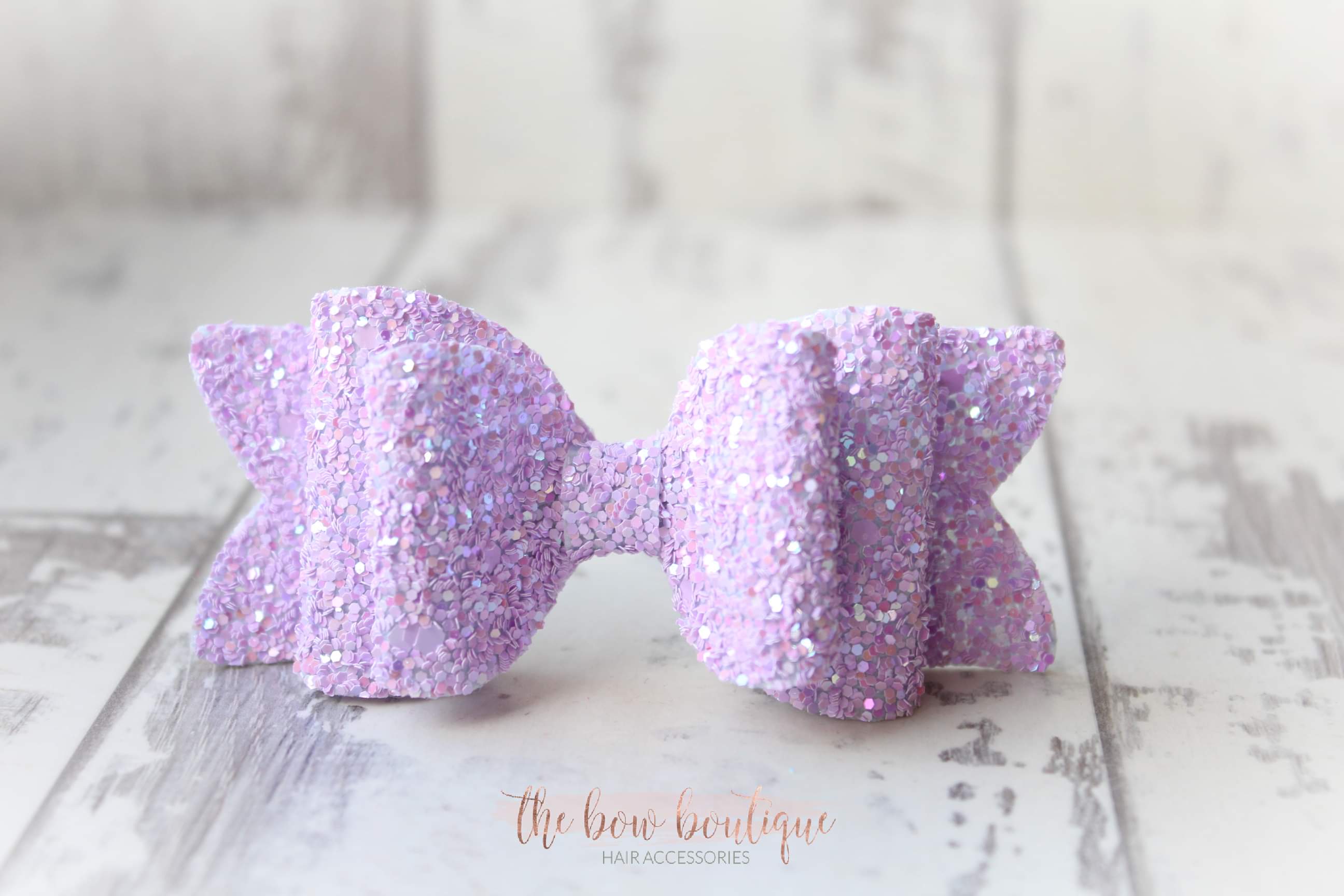 Chunky double glitter bows | 20 Colours | Clip or headband