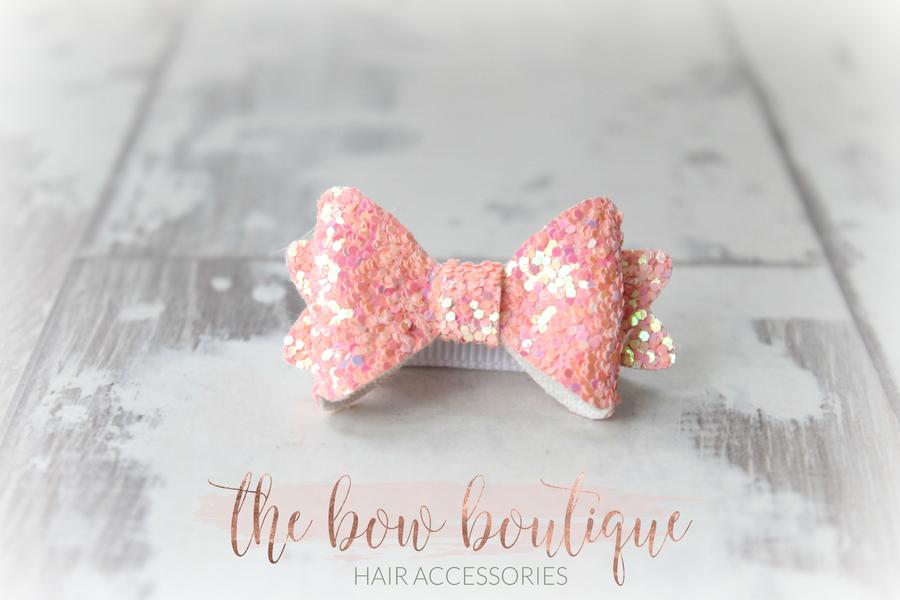 Medium baby glitter bows | 20 Colours | Clip, headband or bobble