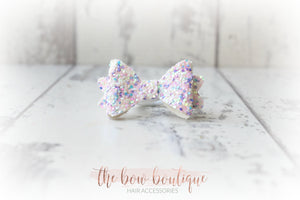 Medium baby glitter bows (25 Colours)