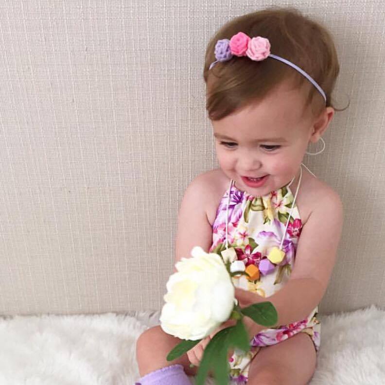 Mini felt flower headbands  | 19 Colours