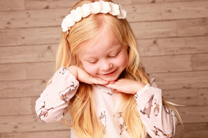 Bridesmaid flower Alice headband (8 Colours)