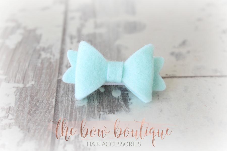 Mini baby felt bows | 25 Colours | Clip or bobble