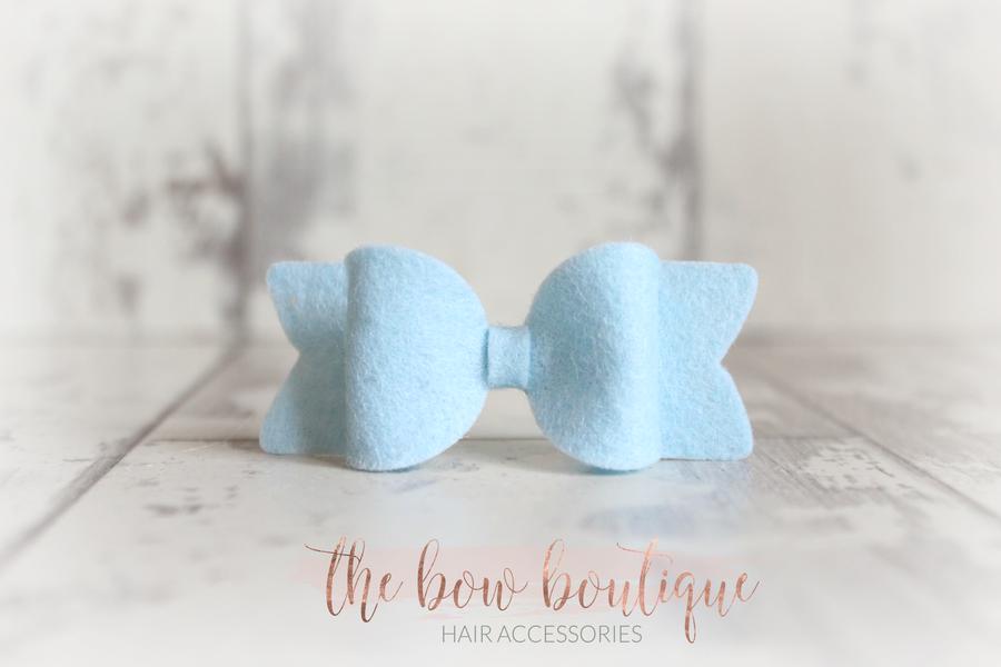 Small chunky felt bows | 25 Colours | Clip or headband