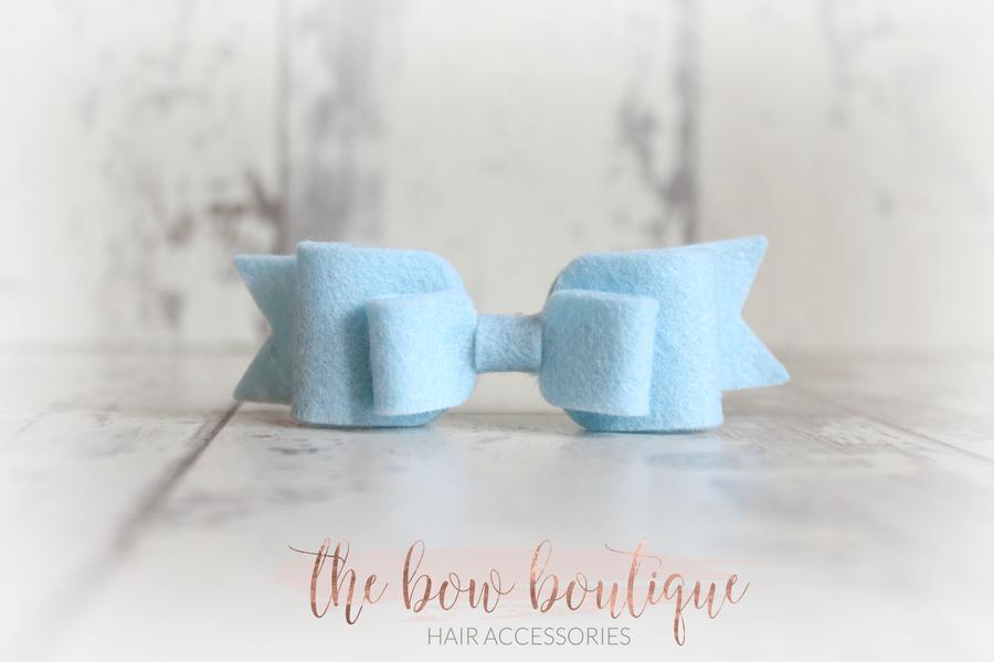 Double felt bows | 25 colours | Clip or headband