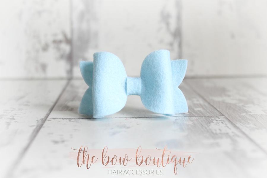 Medium deluxe felt bows | 25 Colours | Clip or headband