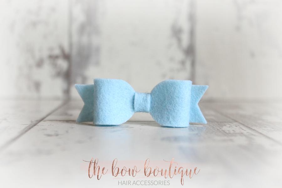 Small felt bows | 25 Colours | Clip or headband