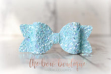 Load image into Gallery viewer, Small chunky glitter bows (25 Colours)