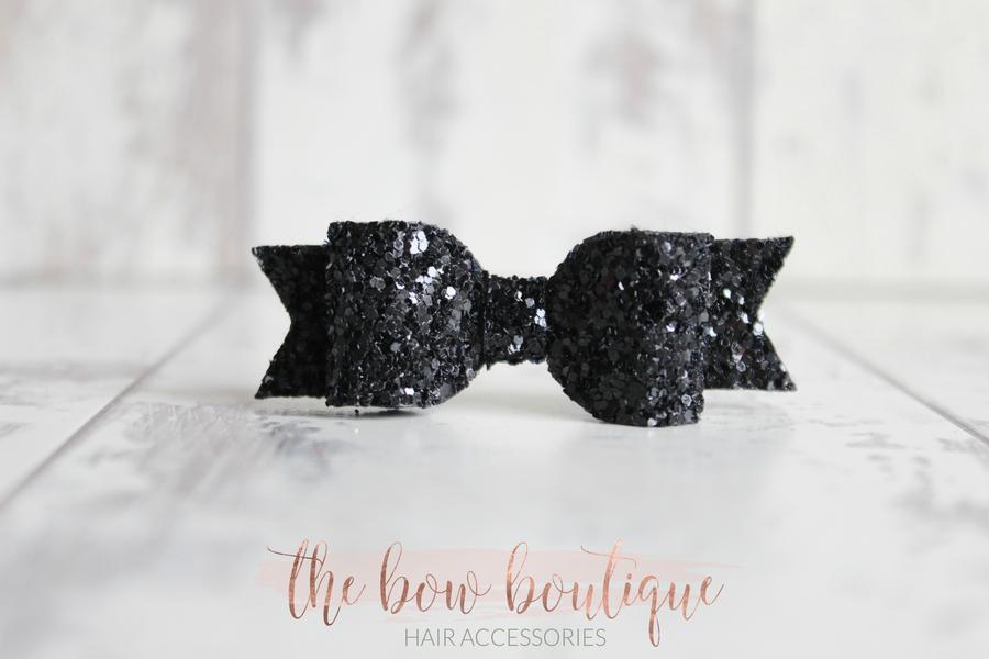 Small glitter bows | 22 Colours | Clip or headband