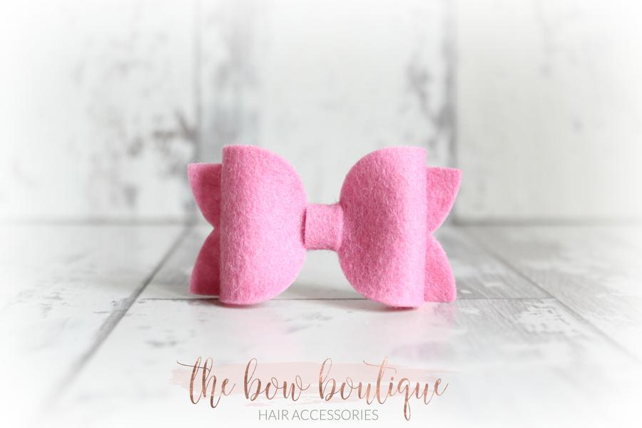 Medium deluxe felt bows | 25 Colours | Clip or headband